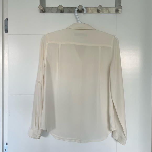 LOFT Cream White Button Up Shirt - Picture 2 of 5
